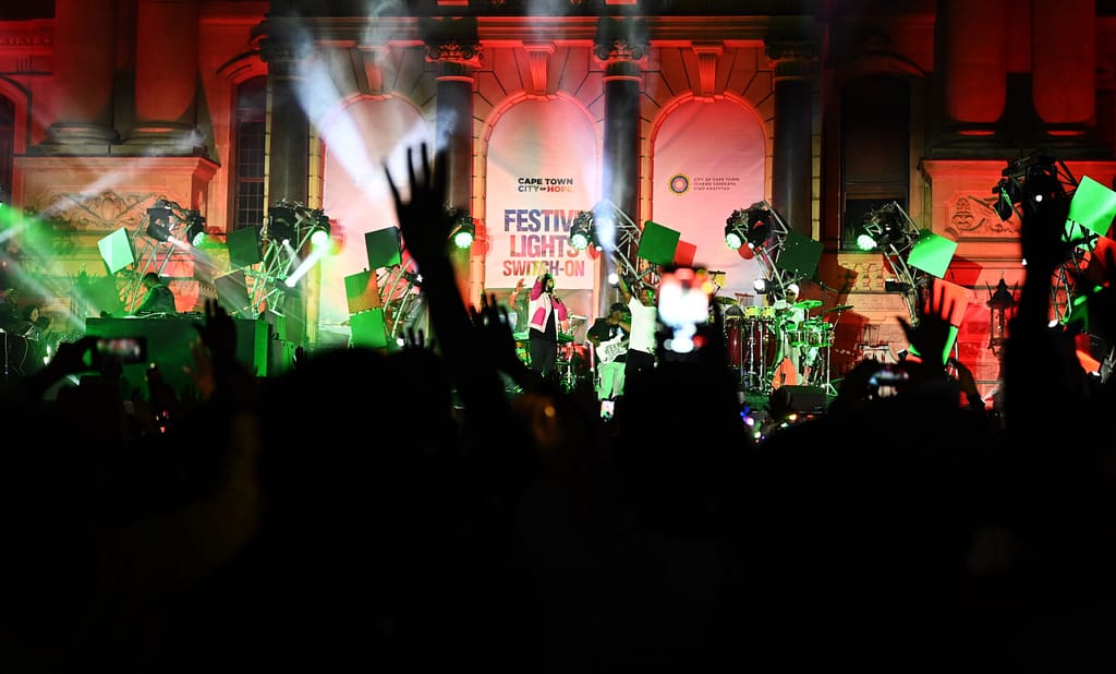 Festive Lights Switch On stage