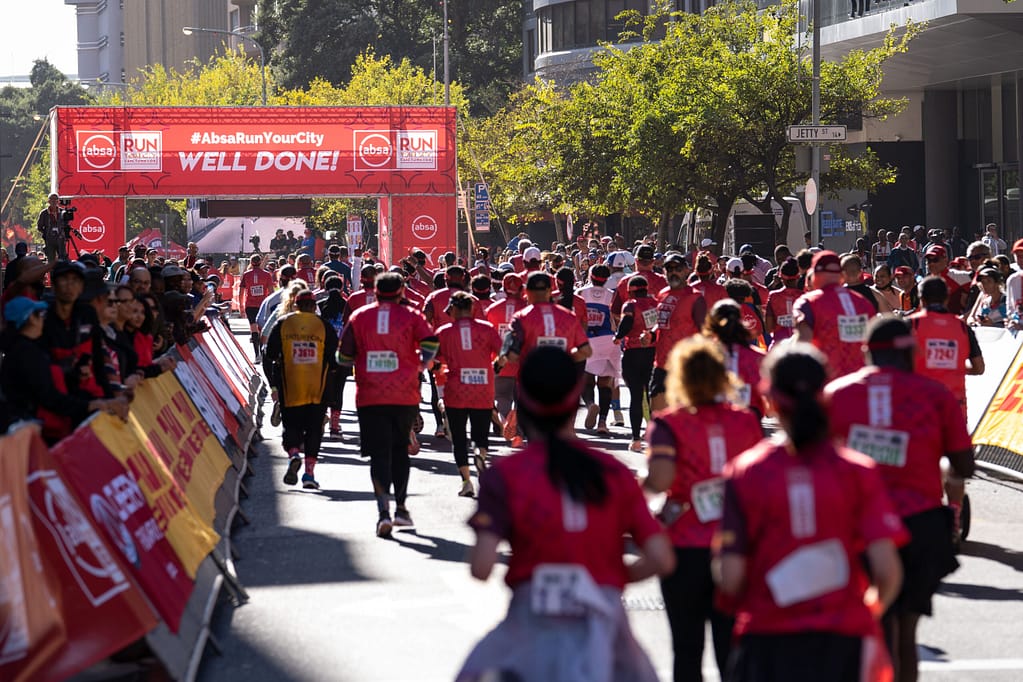 Absa RUN YOUR CITY CAPE TOWN 10K 2022 Finish line