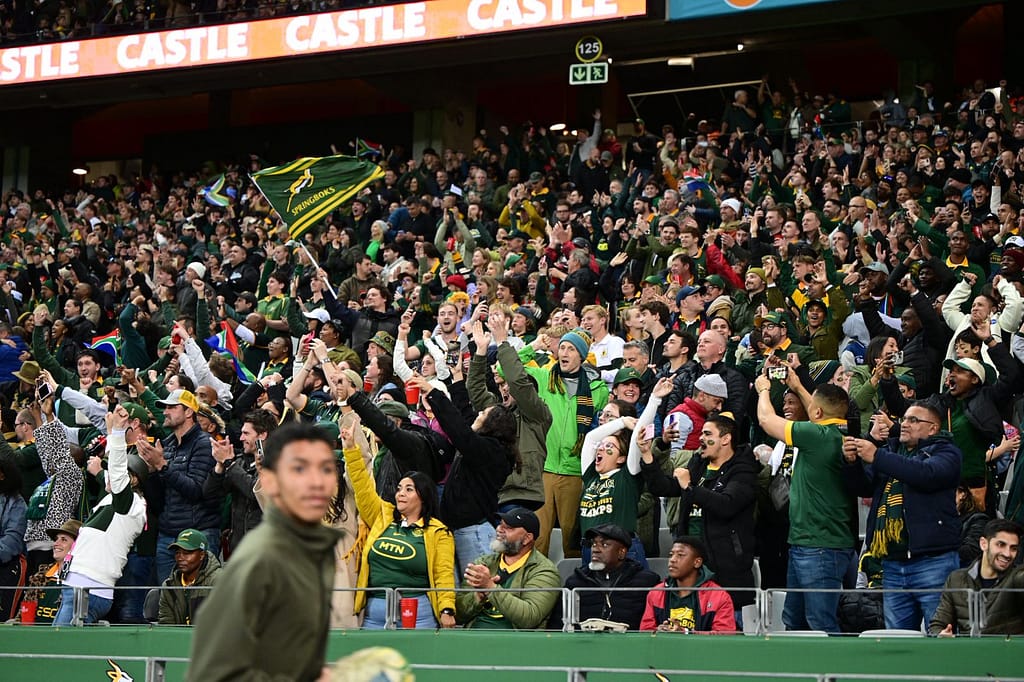 Springbok fans at DHL Stadium
