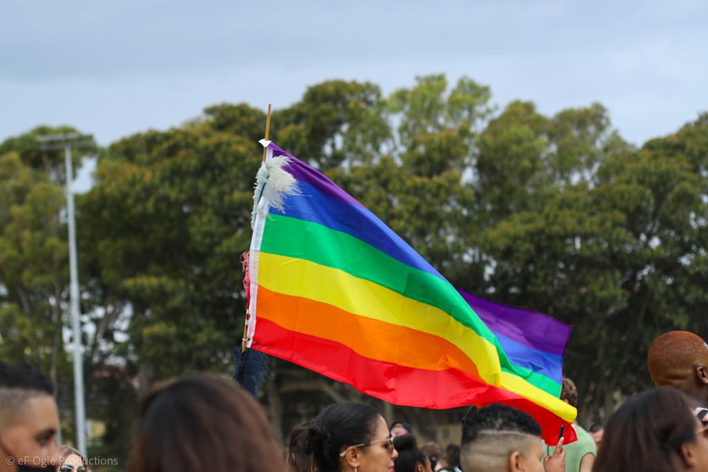 Pride Flag at the 2023 Cape Town Pride Parade