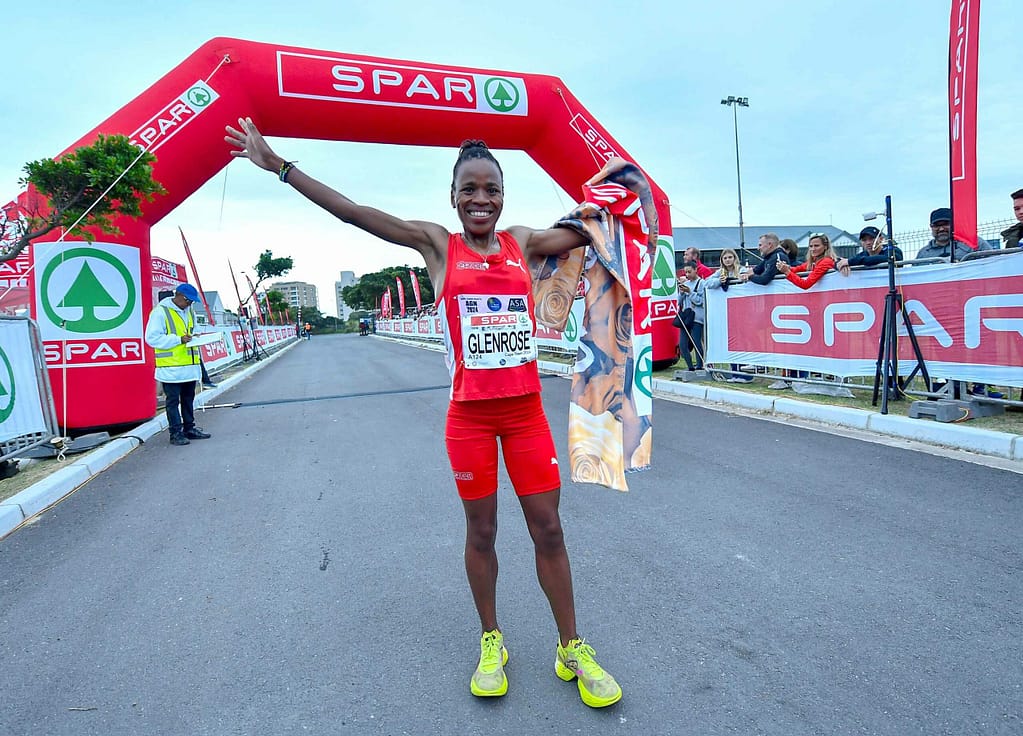 Glenrose Xaba, winner of the SPAR Grand Prix in Cape Town