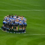 DHL Stormers huddle at the DHL Stadium. The team is in action against Bristol Bears in the Investec Champions Cup on 17 October 2027