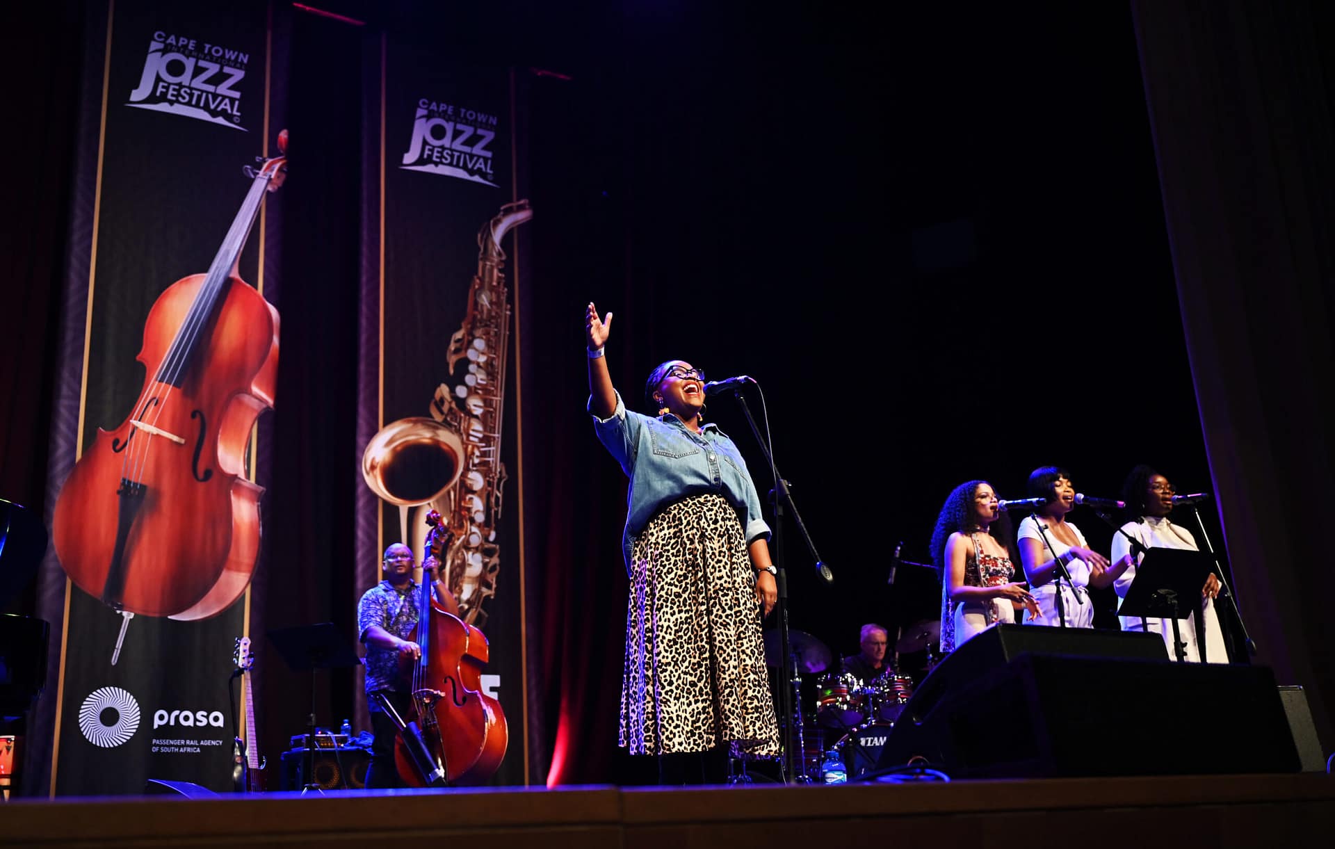 Cape Town International Jazz Festival stage performance singer on stage