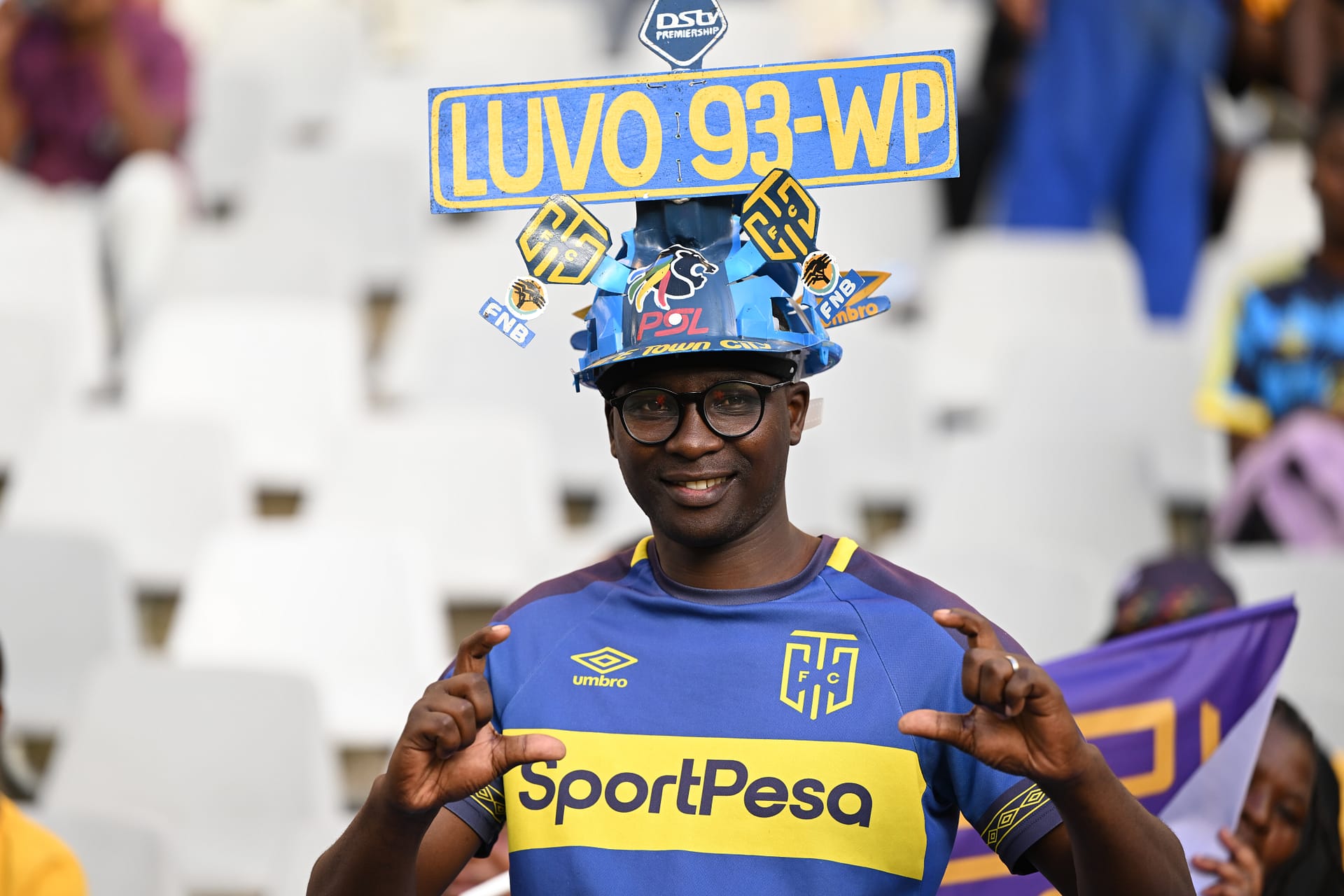 Cape Town City supporter at a game