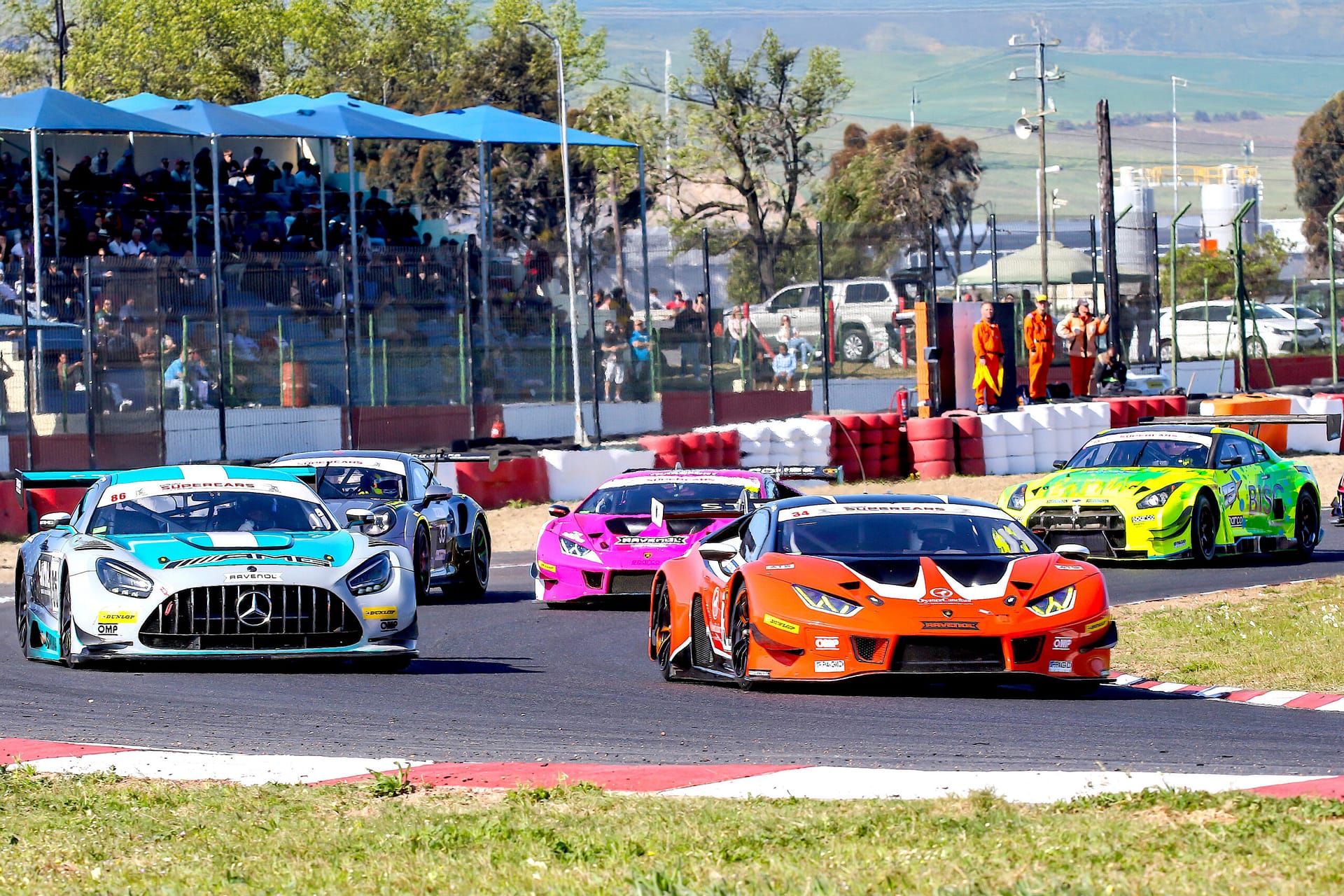 National Extreme Festival cars on the track at Killarney International Raceway