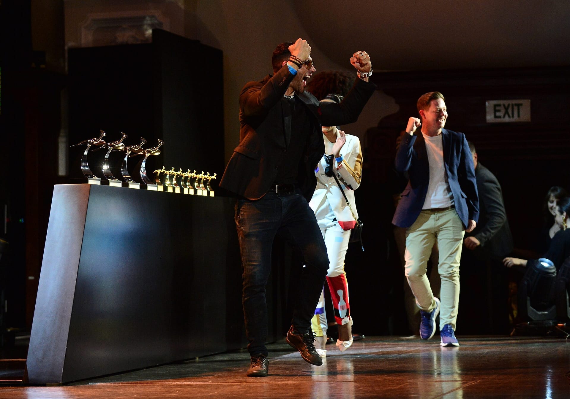 General view of winner celebrating during the Loerie Awards at Loeries Creative Week