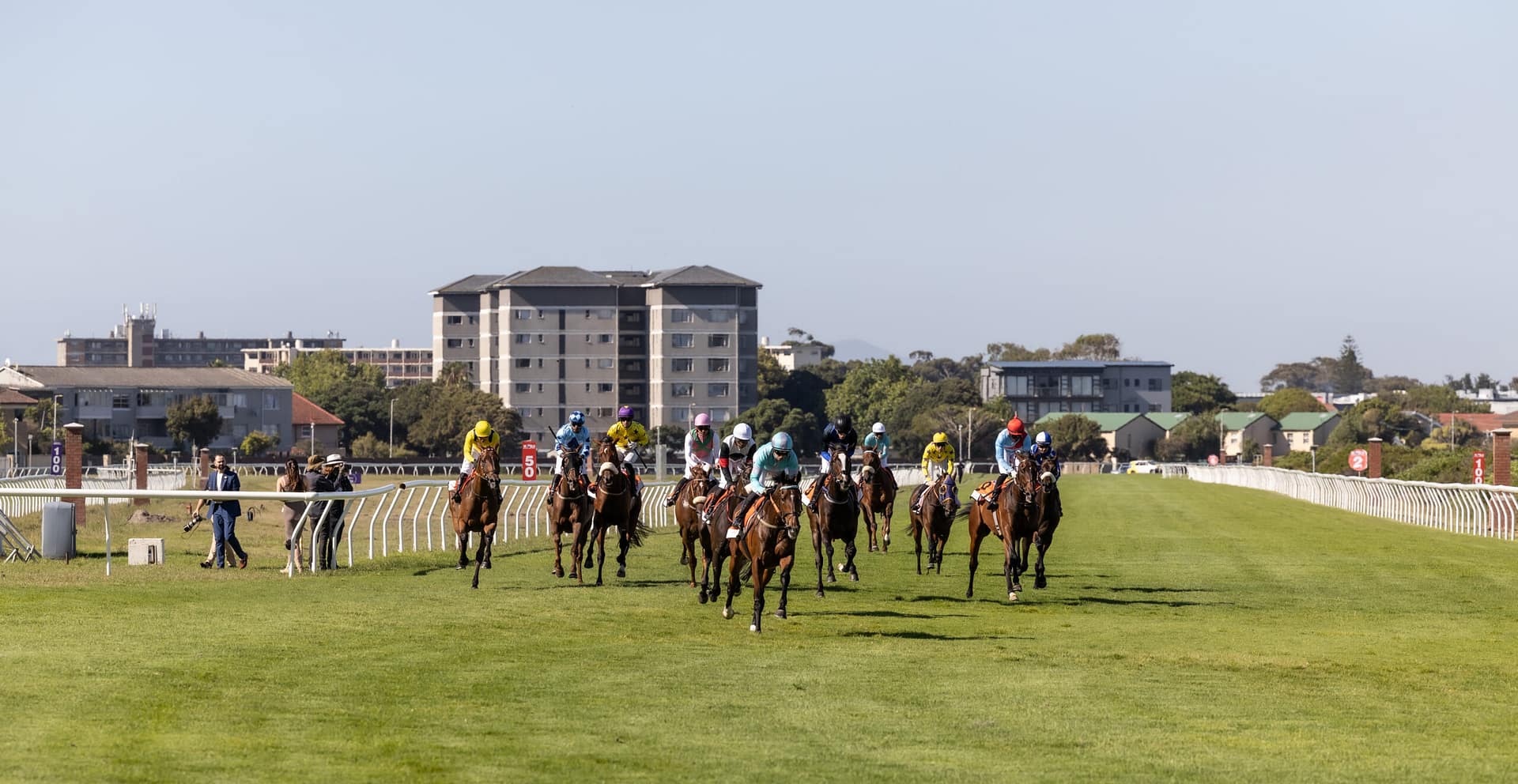 Cape Fillies Guineas horses on track