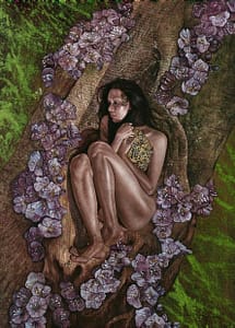 A painting by Hari-Lualhati exhibiting at the Cape Town Art Fair