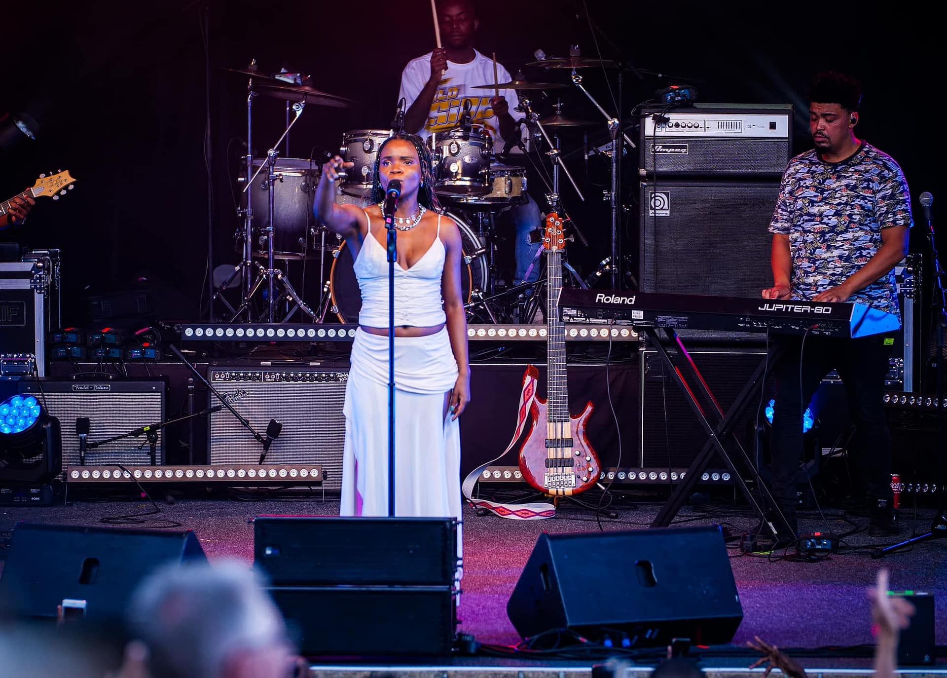 Ami Faku performing at the Kirstenbosch SummerConcerts stage in 2024